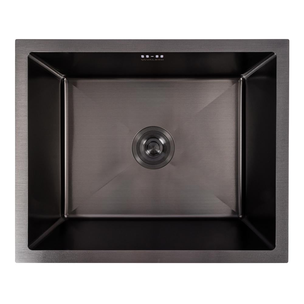Мийка кухонна Valeso PVD СМ 54х44 Handmade монтаж під стільницю Чорний
