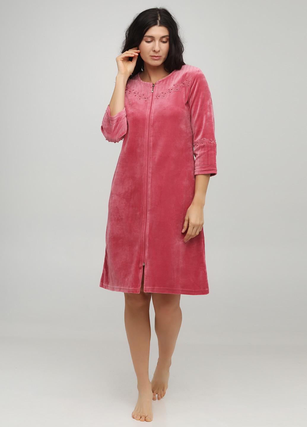 Домашний женский халат Wild Love M Розовый/Пудровый (21201-44) Домашний женский халат Wild Love M Розовый/Пудровый (21201-44)