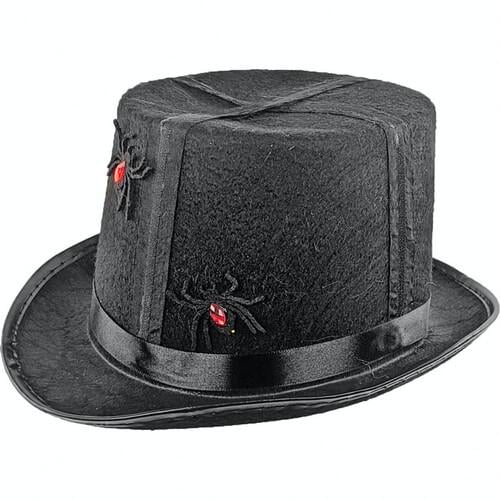 Капелюх циліндр Halloween Seta Decor 21-23BLK-RD