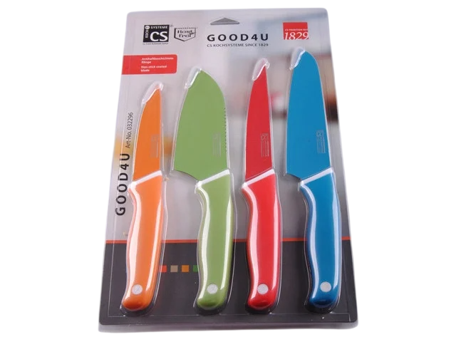 Набор кухонных ножей CS-Solingen Ceramic Set Cera Color 4 пр. (1835861141)