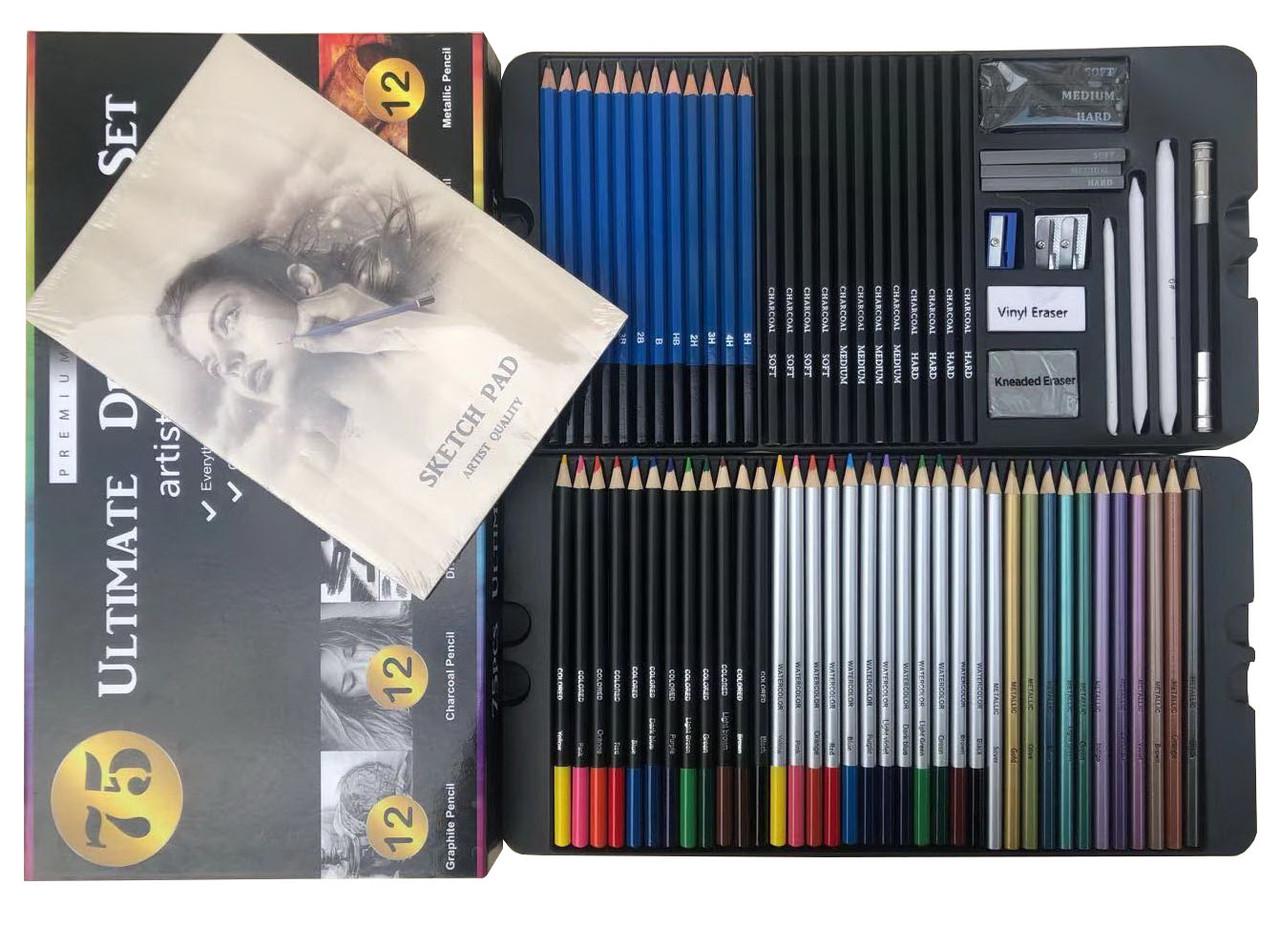 Большой набор для рисования карандаши 75 пр. Art Planet - фото 3 Большой набор для рисования карандаши 75 пр. Art Planet - фото 3