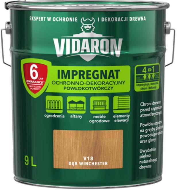 Просочення імпренат для деревини Vidaron Impregnat V18 9 л Дуб Вінчестер - фото 1 Просочення імпренат для деревини Vidaron Impregnat V18 9 л Дуб Вінчестер - фото 1