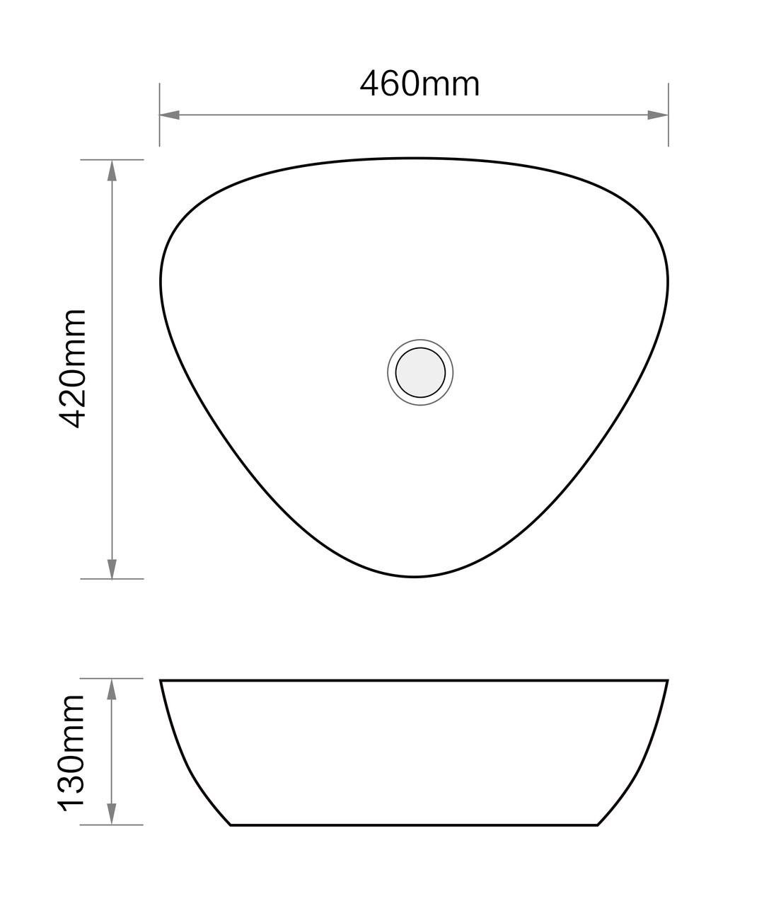 Раковина накладная MIXXUS Premium WAVE-0104 MARBLE 460х420х130 мм (MP6534) - фото 3 Раковина накладная MIXXUS Premium WAVE-0104 MARBLE 460х420х130 мм (MP6534) - фото 3