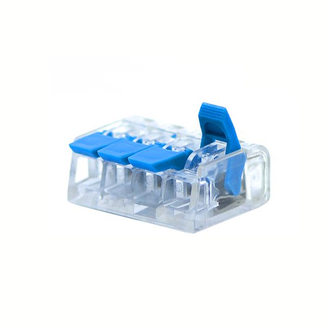 Клемма соединительная Tactix 0,1-4 мм2 32А 1-3 одинарная 19,5х24,5х9,8 мм Синий (BH-414B)