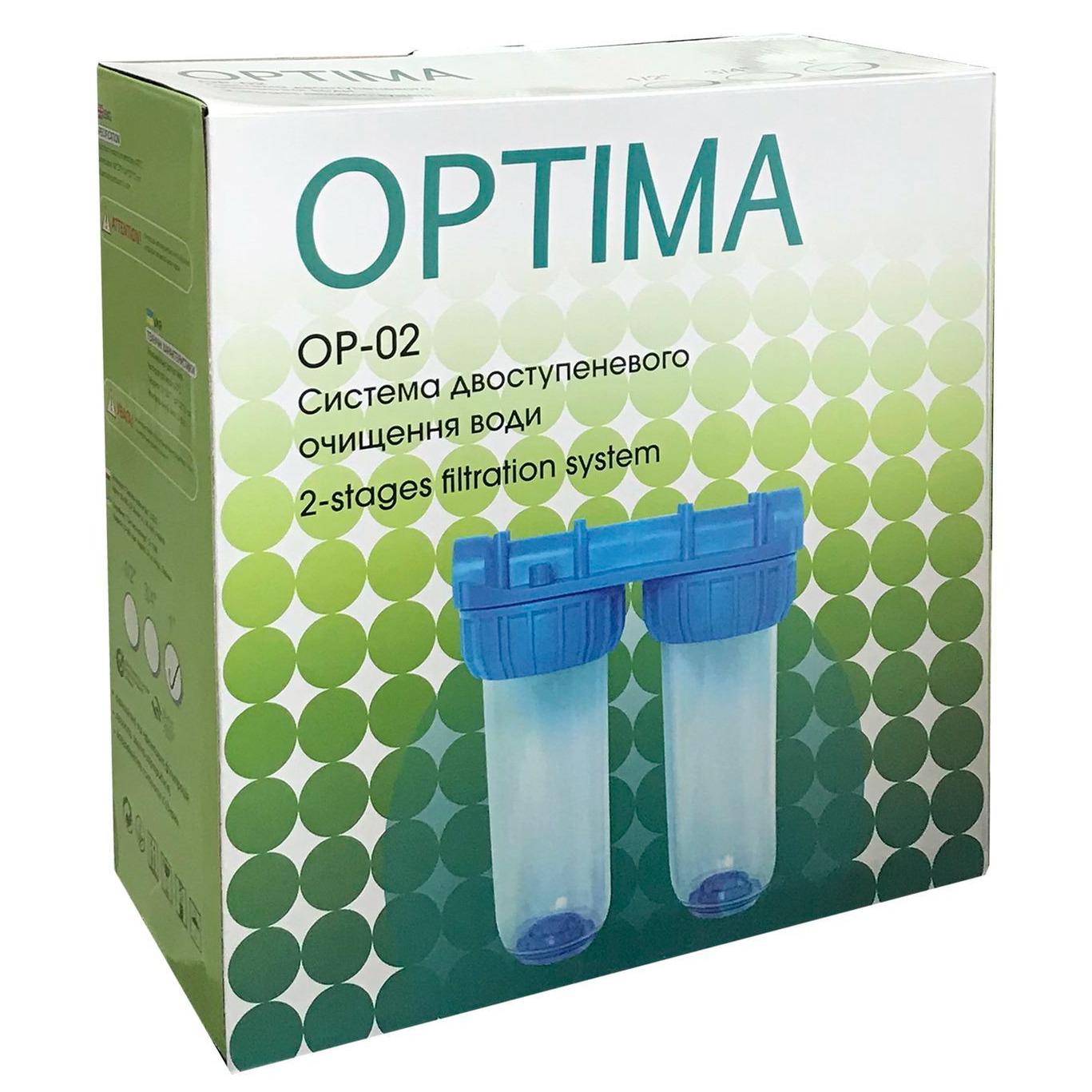 Фільтр для питної води Optima OP-02 без картриджів 1" - фото 4