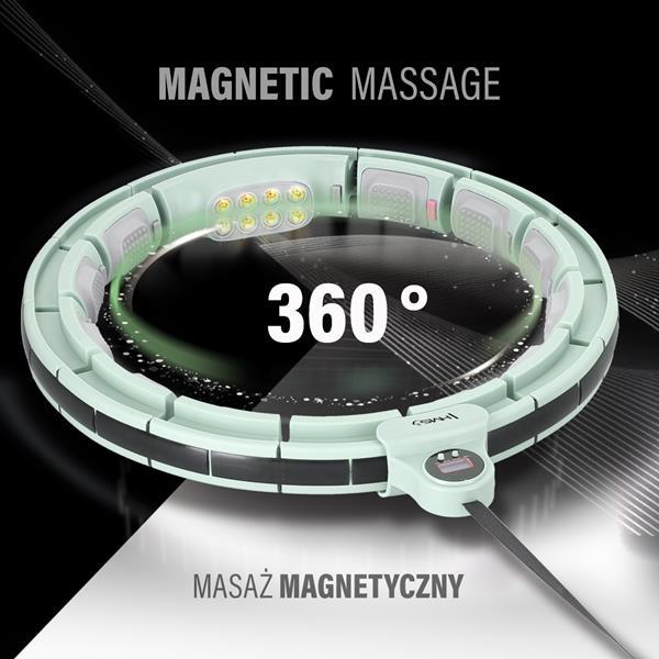 Обруч магнитный HMS HHM13 с весом и счетчиком Зеленый (416490) - фото 3 Обруч магнитный HMS HHM13 с весом и счетчиком Зеленый (416490) - фото 3