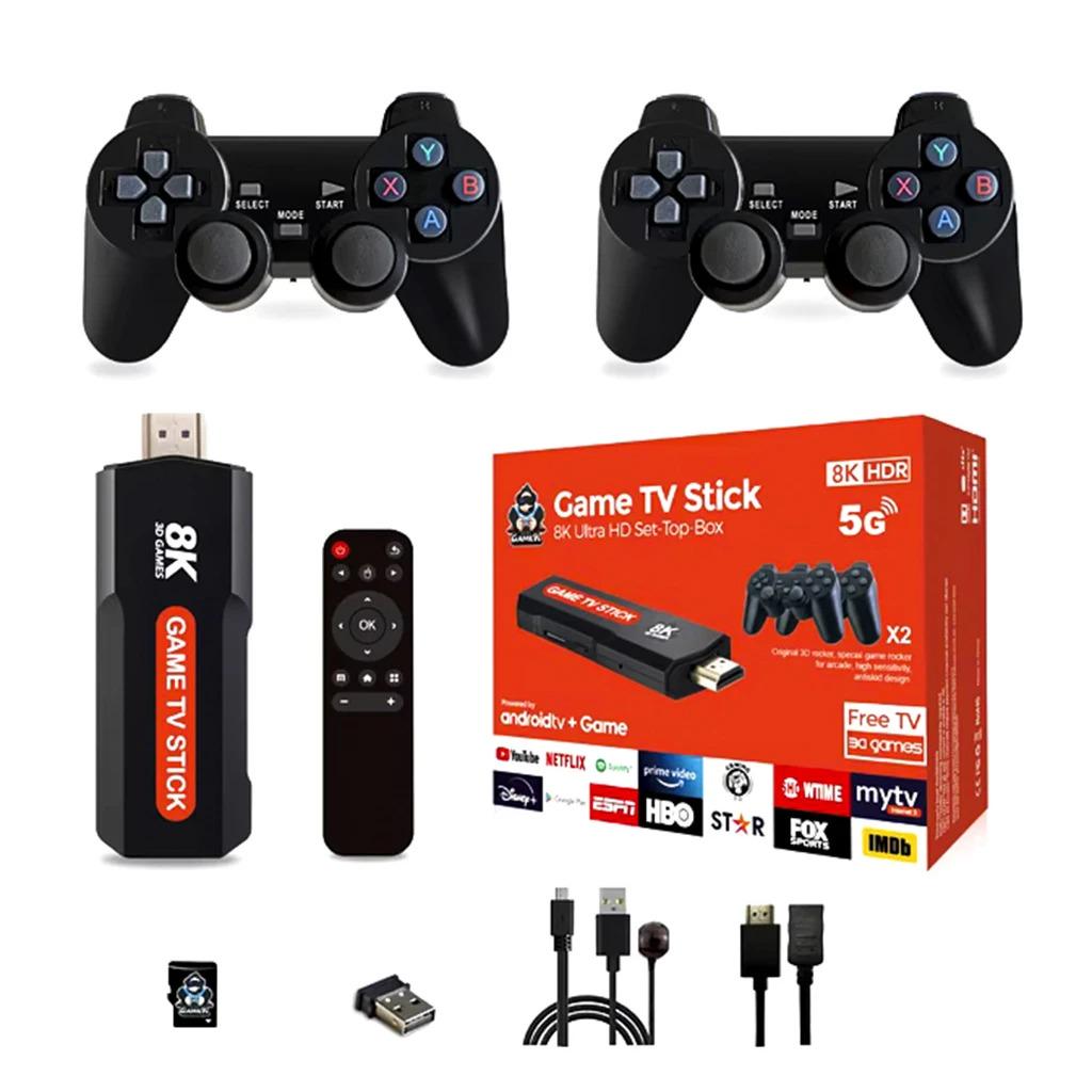 Ігрова приставка міні Game TV Stick для ТБ HDMI з бездротовими джойстиками (1011067-Black)
