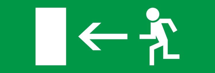 Етикетка самоклеюча для аварійних світильників E.NEXT Стрілка наліво 297 e.pict.left.280.95 280x95 мм (l0660087)