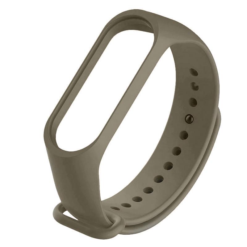 Ремінець силіконовий для Xiaomi Mi Band 5/6 Сірий/Light Olive (00000037249_35)