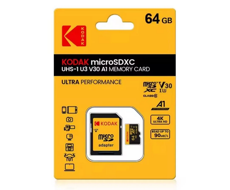 Карта пам'яті Kodak Ultra Micro SD Class 10 64GB (2512083284)