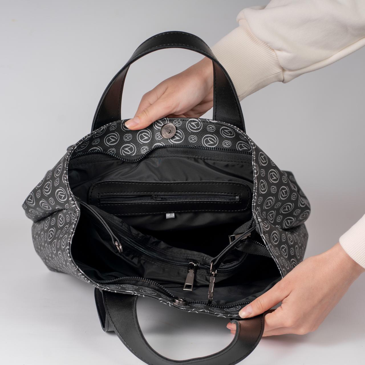 Сумка женская тоут XENIA № 29-24 Черный - фото 4 Сумка женская тоут XENIA № 29-24 Черный - фото 4