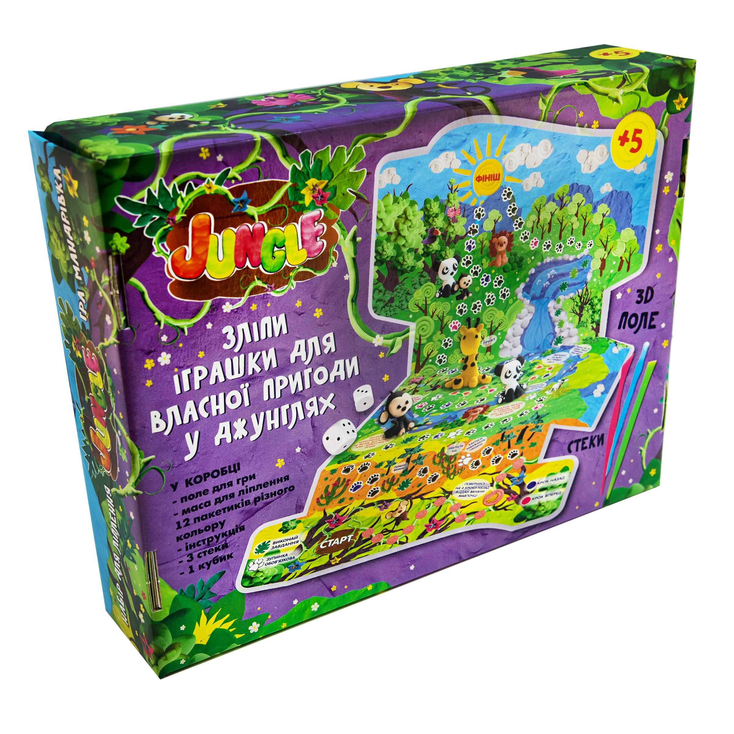 Набір маси для ліплення Strateg Jungle українською мовою (71409) - фото 2 Набір маси для ліплення Strateg Jungle українською мовою (71409) - фото 2
