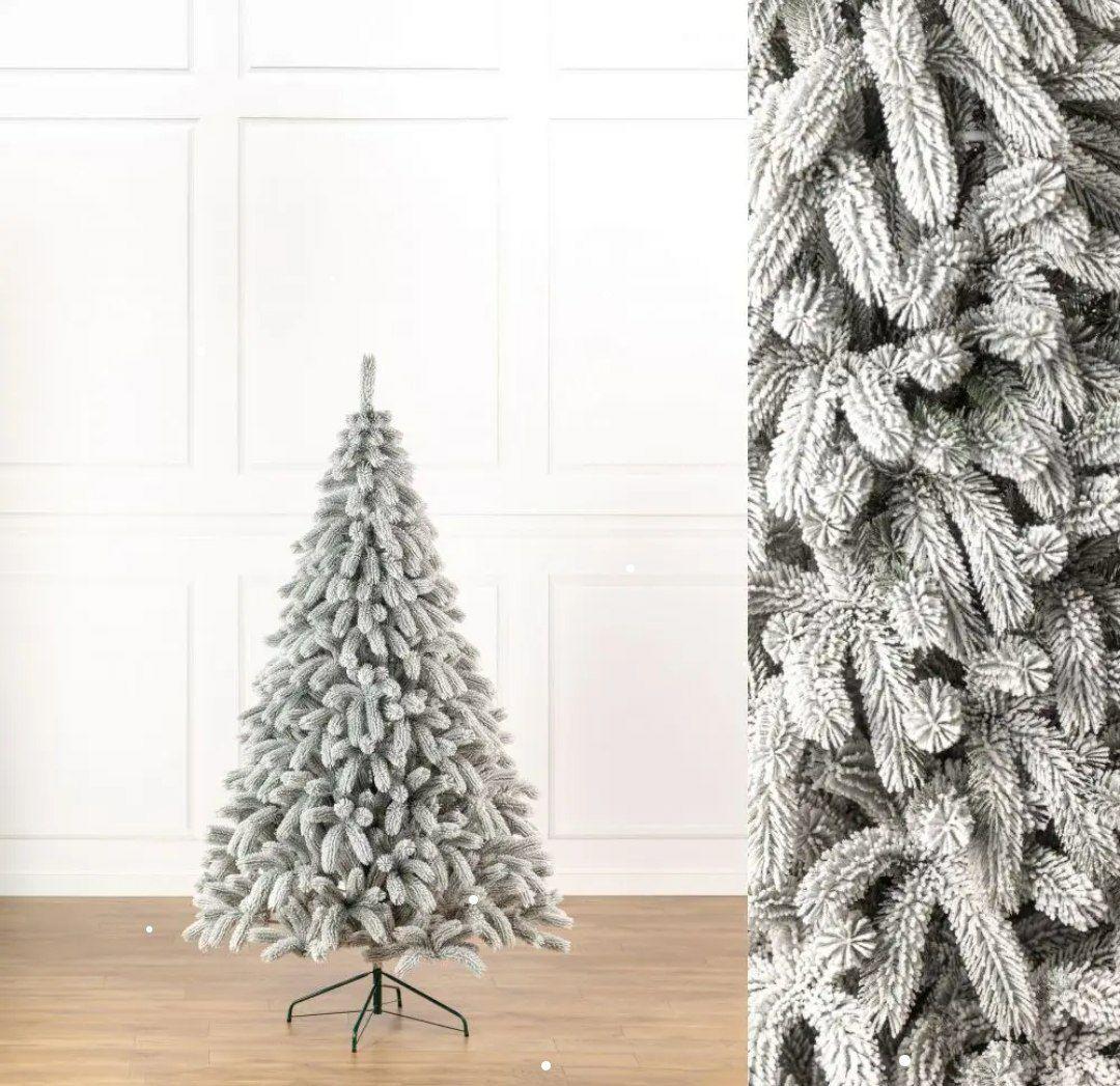 Штучна ялинка засніжена лита Буковельська з металевою підставкою 2,10 м Білий (NYT15070) - фото 3 Штучна ялинка засніжена лита Буковельська з металевою підставкою 2,10 м Білий (NYT15070) - фото 3