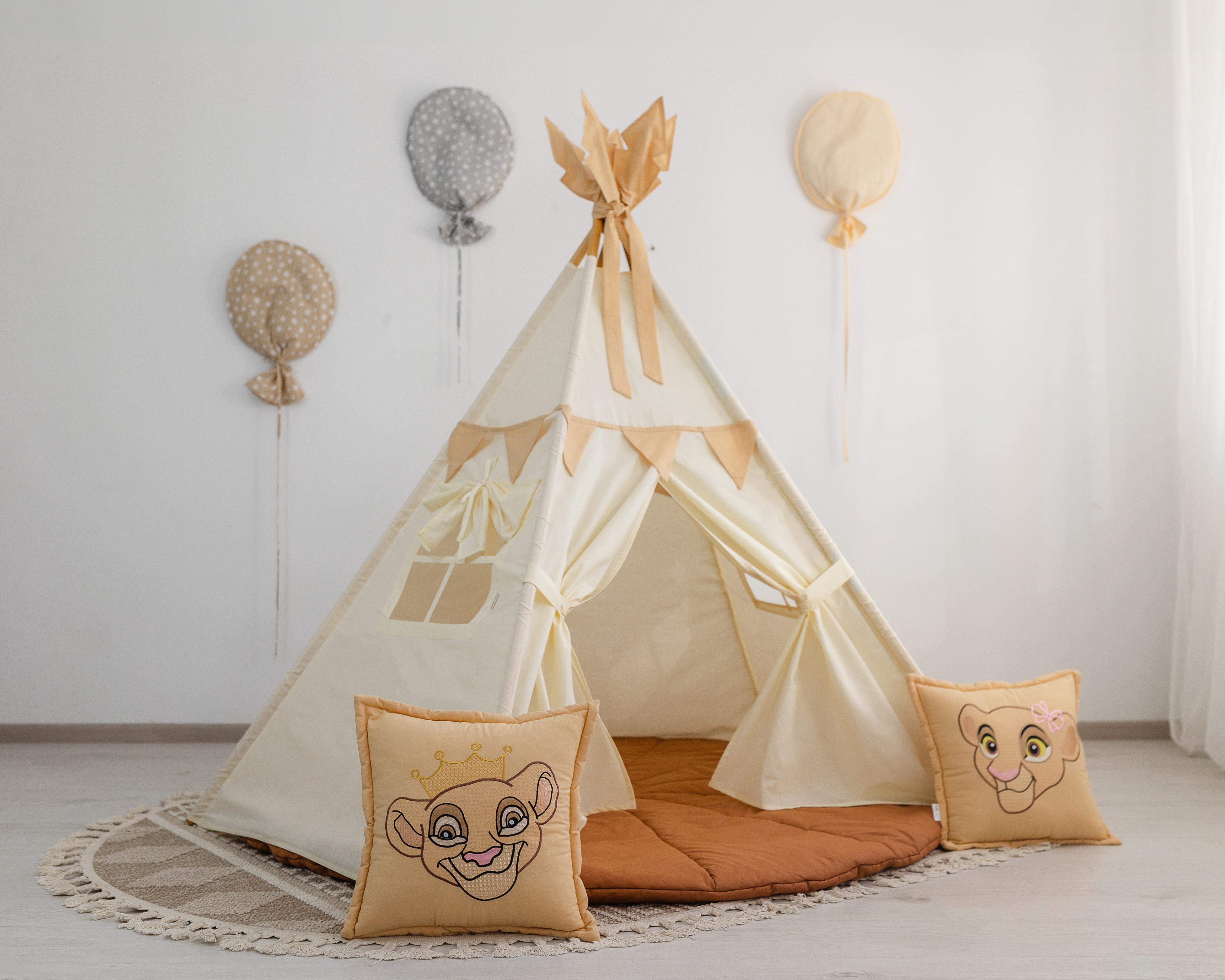 Вігвам для дитини Король Лев з об'ємним ковриком (0001986)