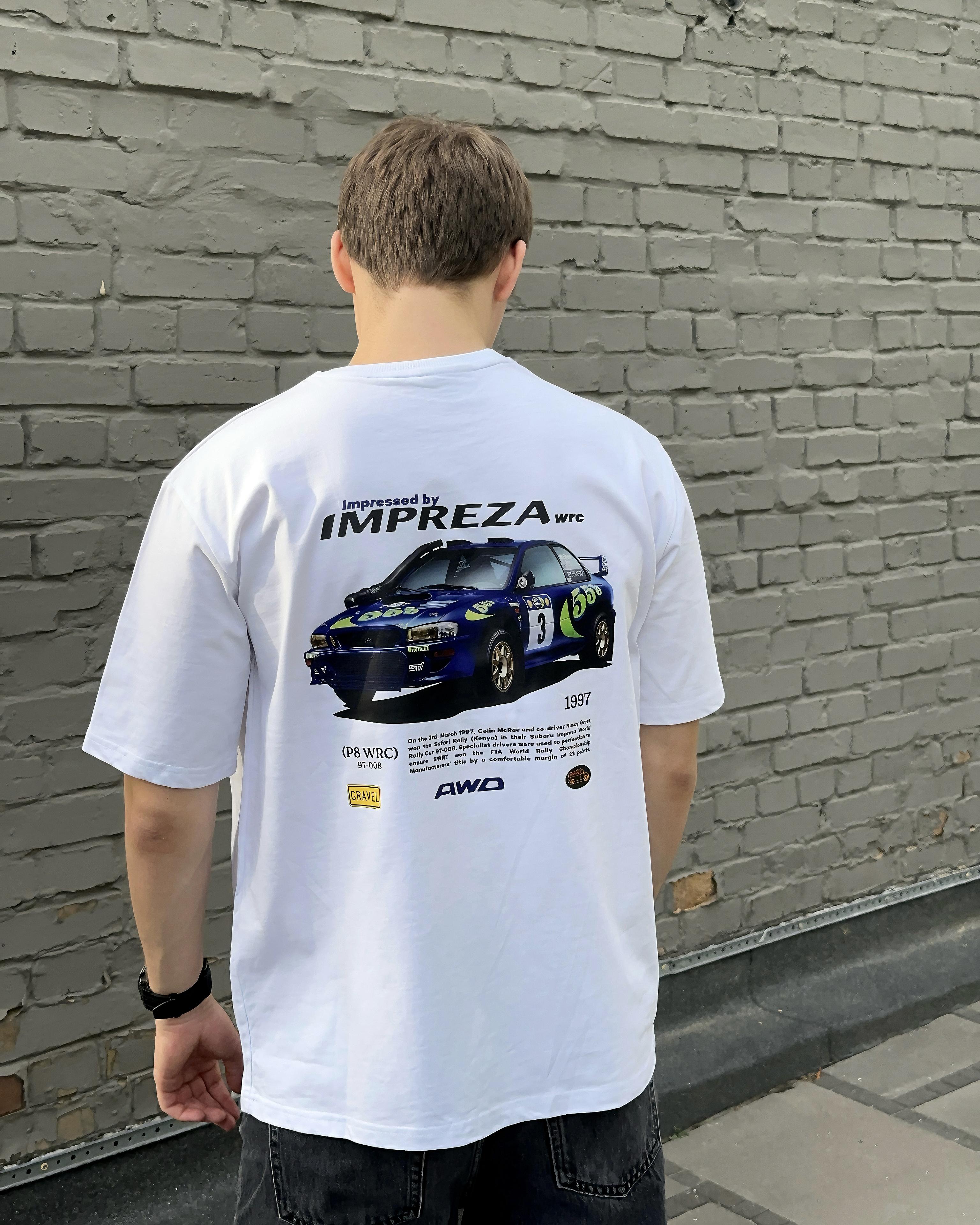 Футболка MEAN LTD Subaru Impreza World Rally Car 97-008 L Белый (MLD8000973)