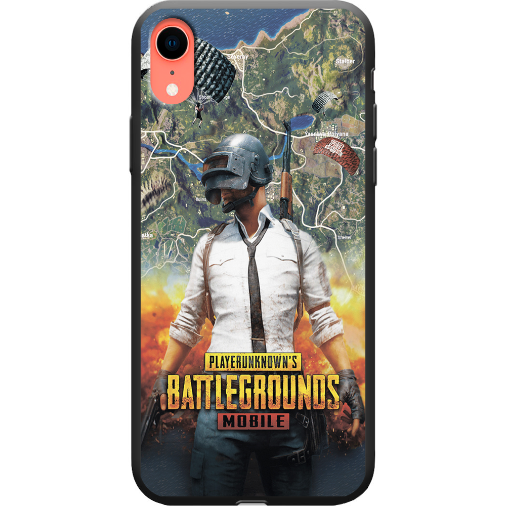 Чехол Boxface iPhone XR PUBG Mobile Черный силикон (35417-up2309-38739)