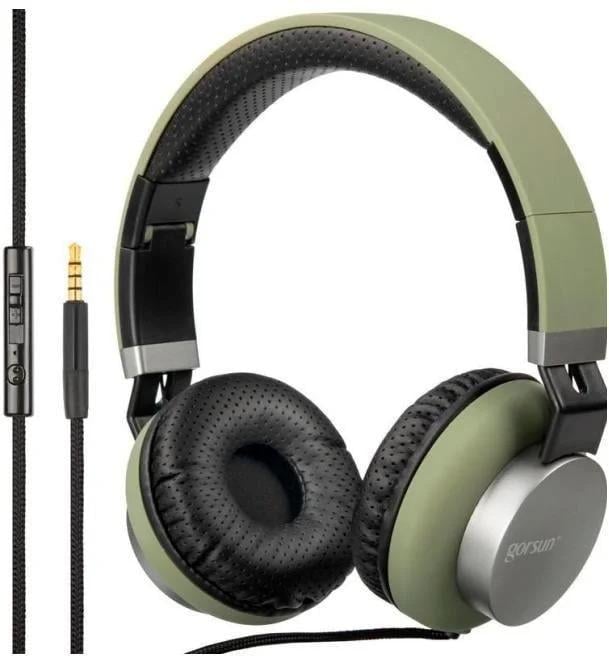 Проводные наушники Xo GORSUN GS-789 с микрофоном Зеленый (90274del) Проводные наушники Xo GORSUN GS-789 с микрофоном Зеленый (90274del)