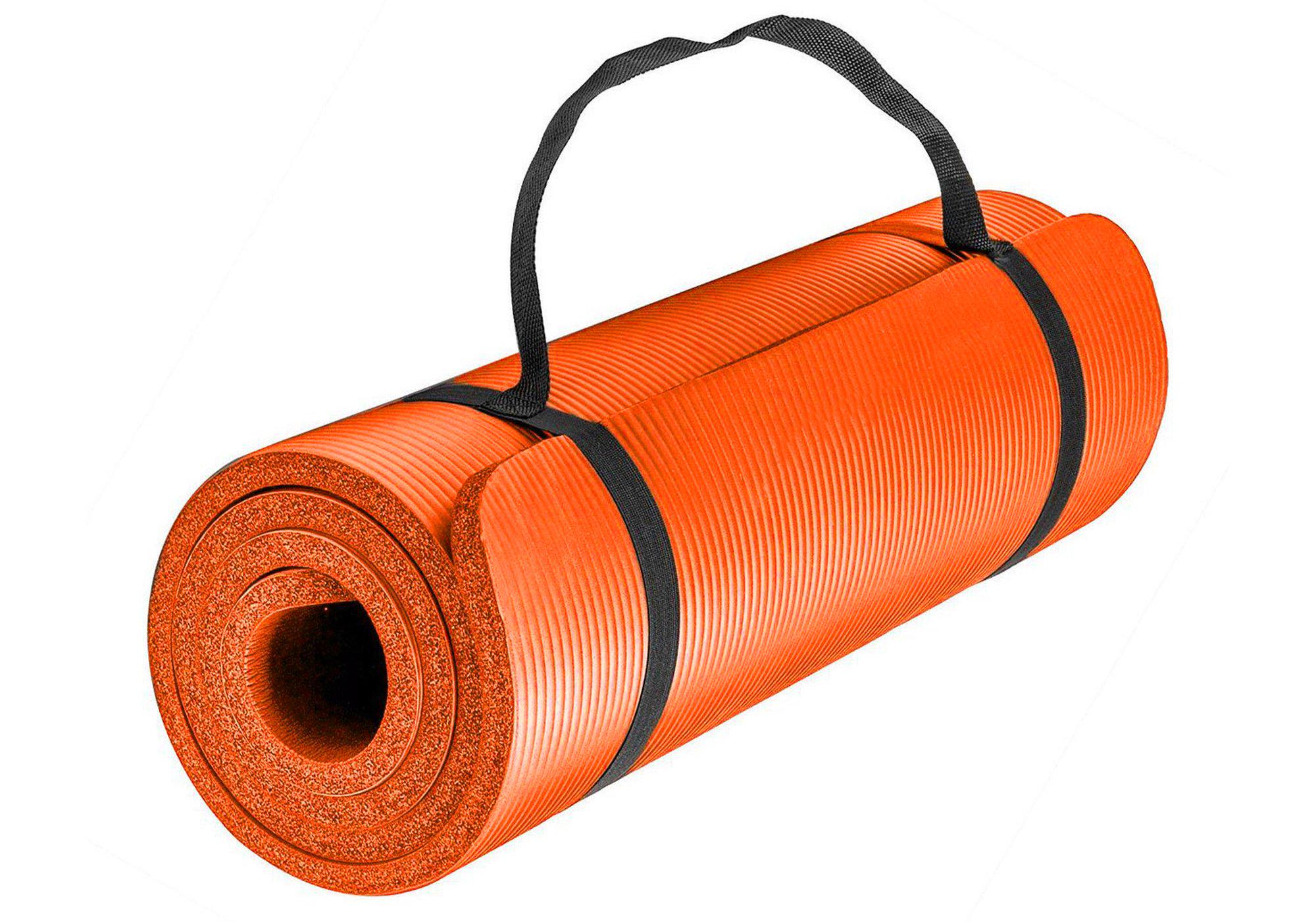 Килимок для йоги EasyFit NBR HIGH-Density 10 мм Помаранчевий