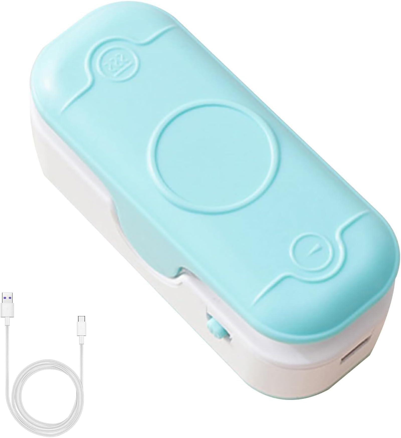 Зварювач пакетів ручний міні 2в1 з різаком Блакитний (MX-00008682W)