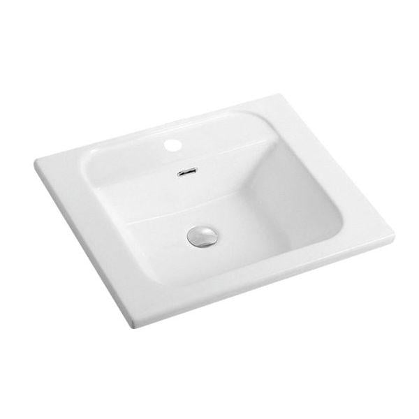 Умывальник врезной VOLLE 13-01-726 600x500x195 мм Белый (75325)