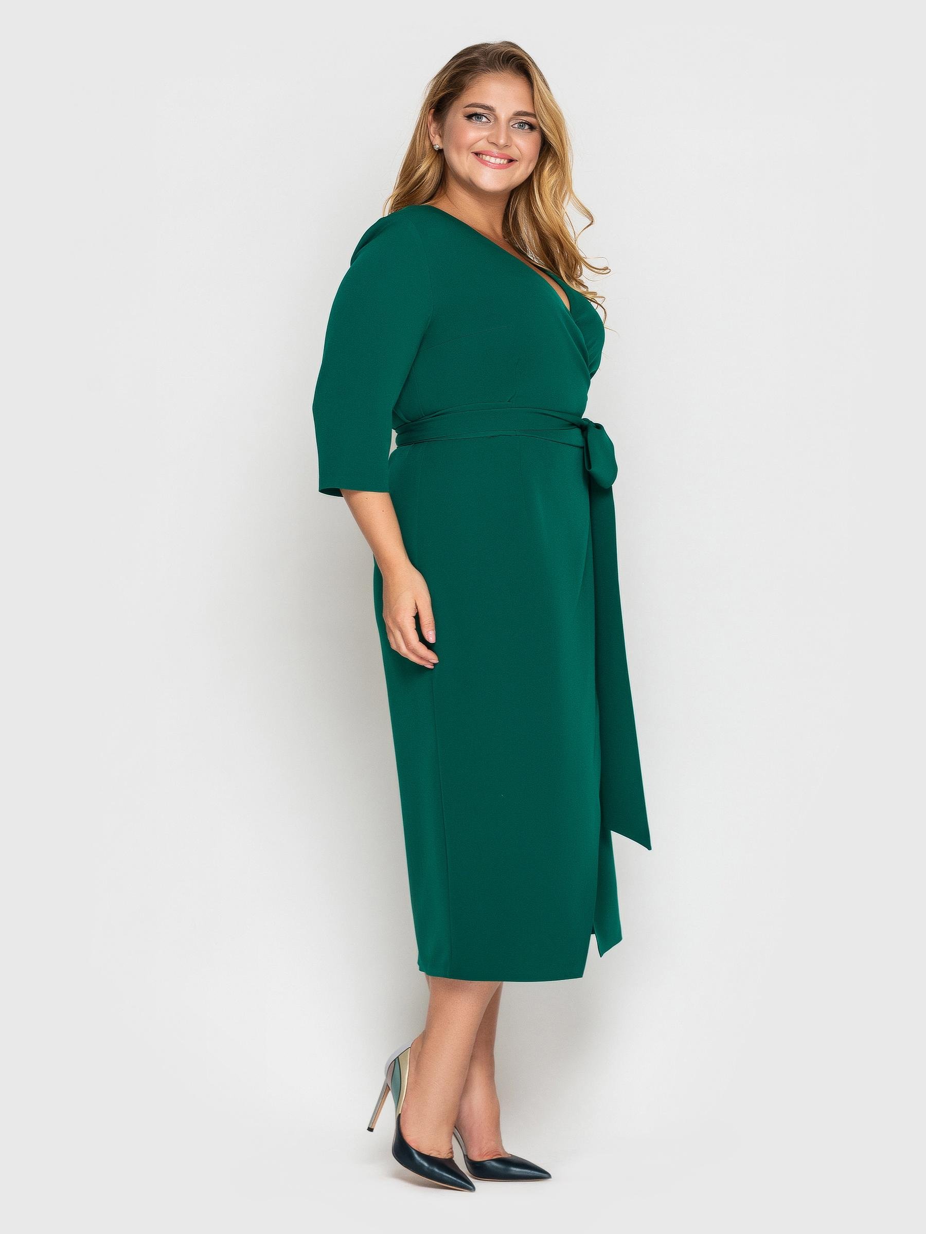 Платье VLAVI Жанин р. 60 Зеленый (133401-60) - фото 2 Платье VLAVI Жанин р. 60 Зеленый (133401-60) - фото 2