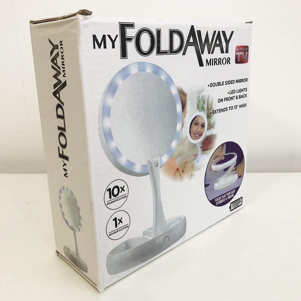 Зеркало для макияжа My Fold Away Mirror складное с Led подсветкой - фото 4