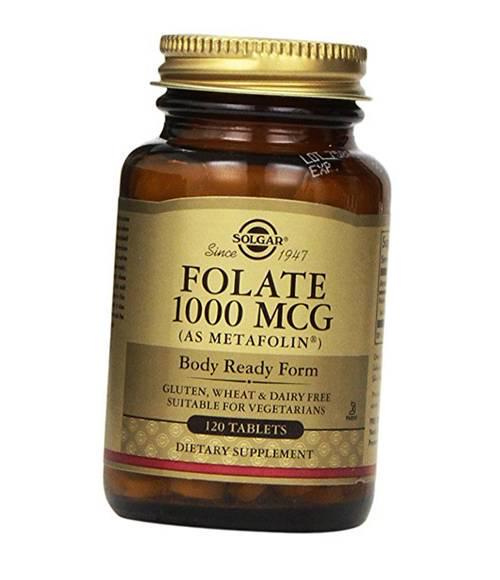 Фолат метафолин Folate 1000 120 таблеток (36313094)