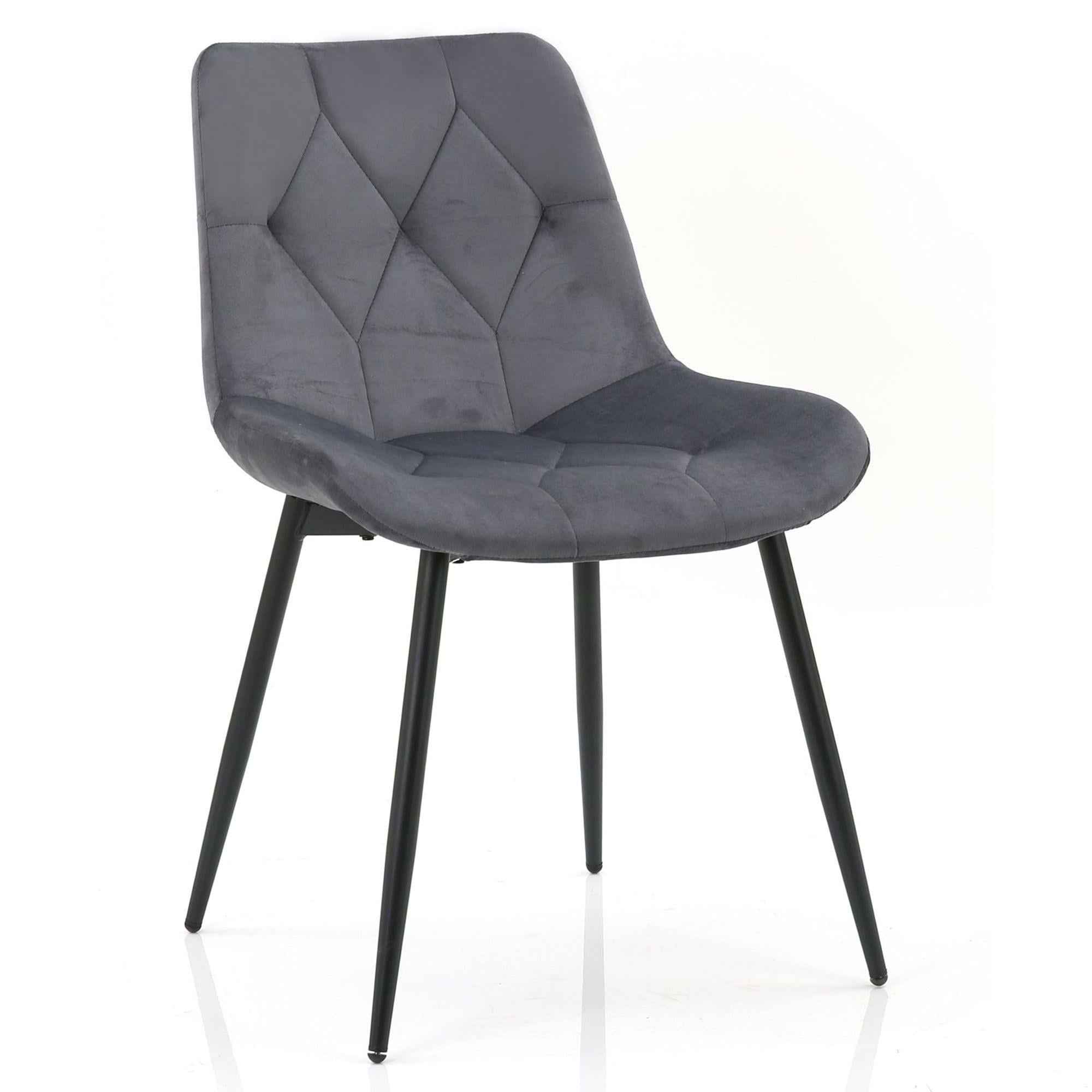 Стілець AMF Justin вельвет Темно-сірий (555714)