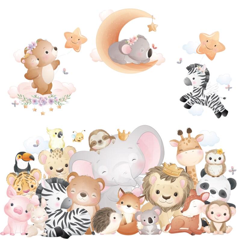 Наклейка детская на стену Green Life Звери 73х91 см (AY10275)