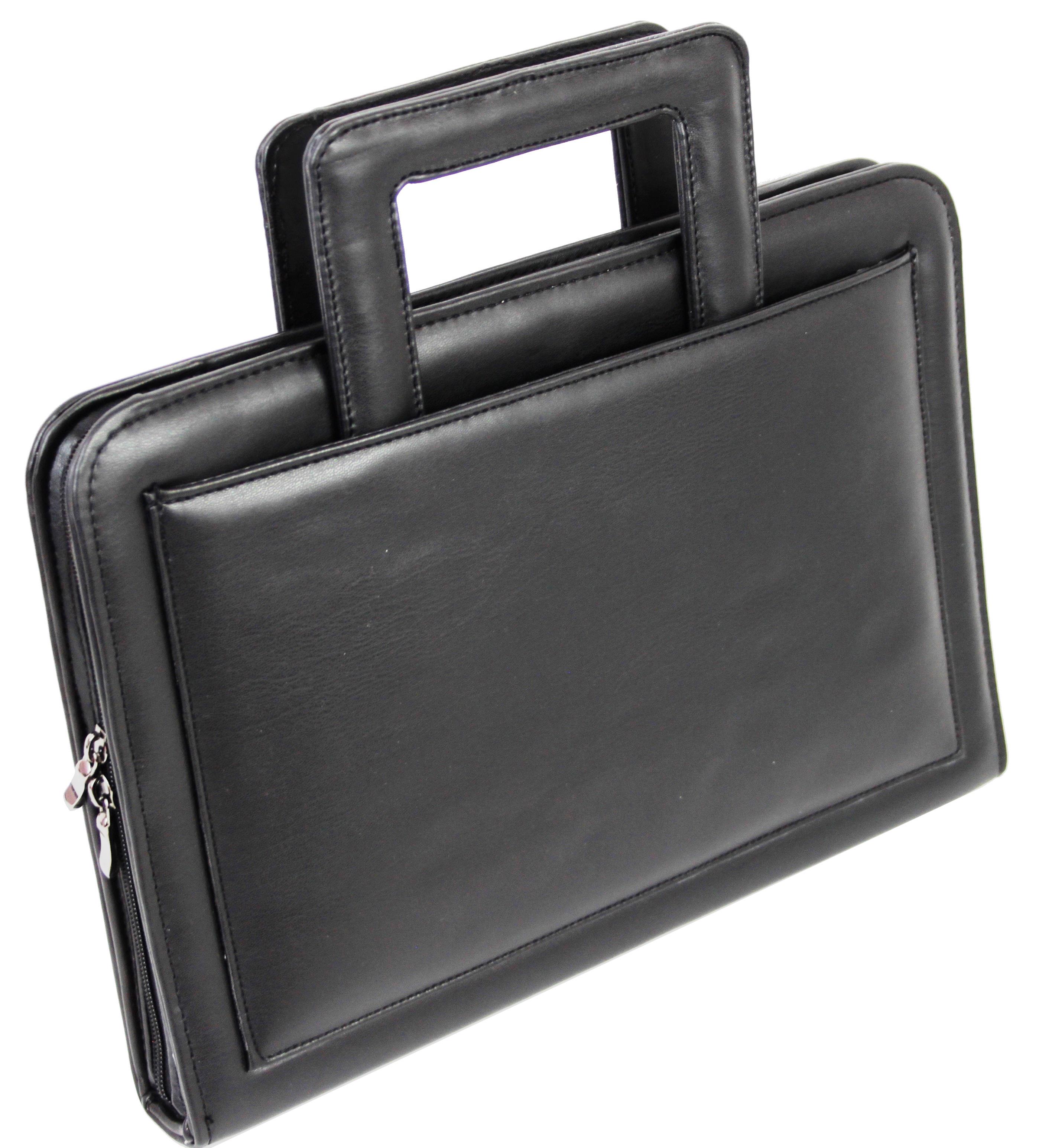Папка-портфель Portfolio из экокожи Черный (Portak13 black)