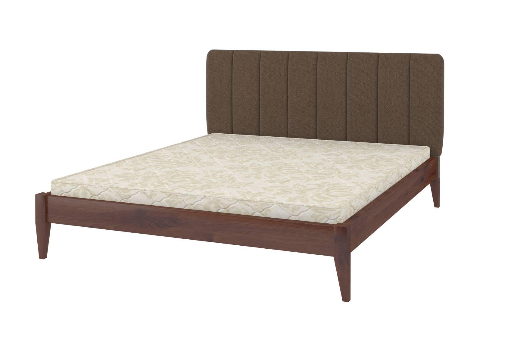 Кровать односпальная Mebigrand Лондон ДК 28 90х200 см Орех лесной/Аляска (MBG-1446)