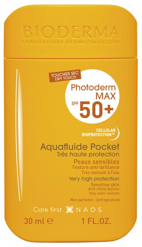 Солнцезащитный флюид BIODERMA Photoderm Max SPF50+ Aquafluide Pocket 30 ml