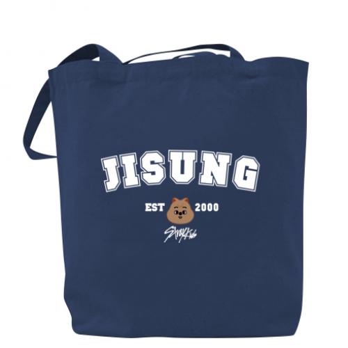 Шоппер Jisung Stray Kids 37x41 см Темно-синий (12846456-8-182223)
