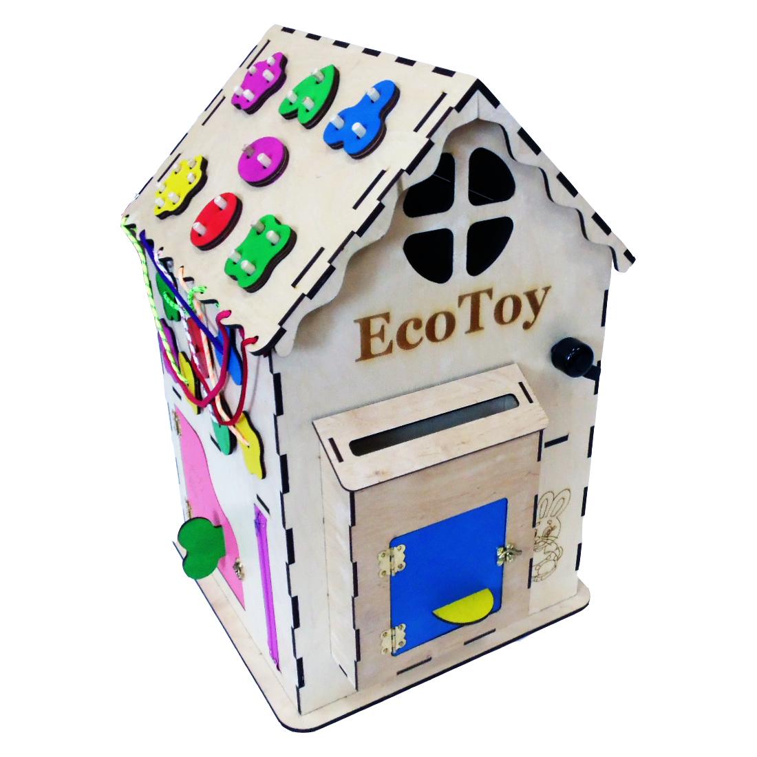 Розвиваюча іграшка Бізідім ecoToy 35х35х60 см (111002) - фото 7