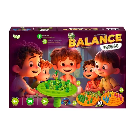 Настільна гра "Danko Toys BalF-01"Balance Frogs" зі слаймом (7962)