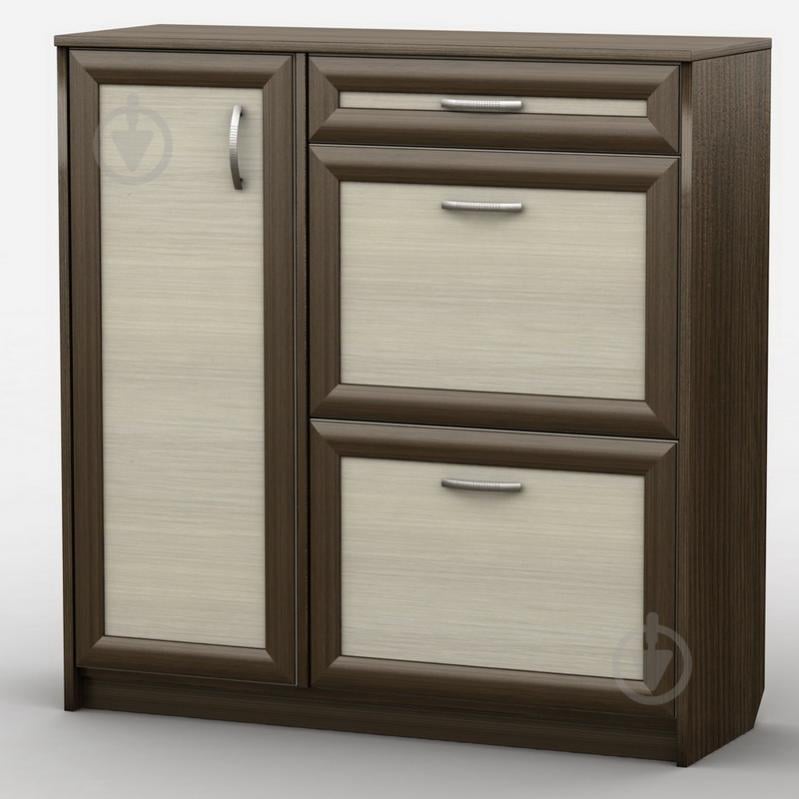 Тумба для обуви Тиса Мебель ТО-117 Венге Молочный