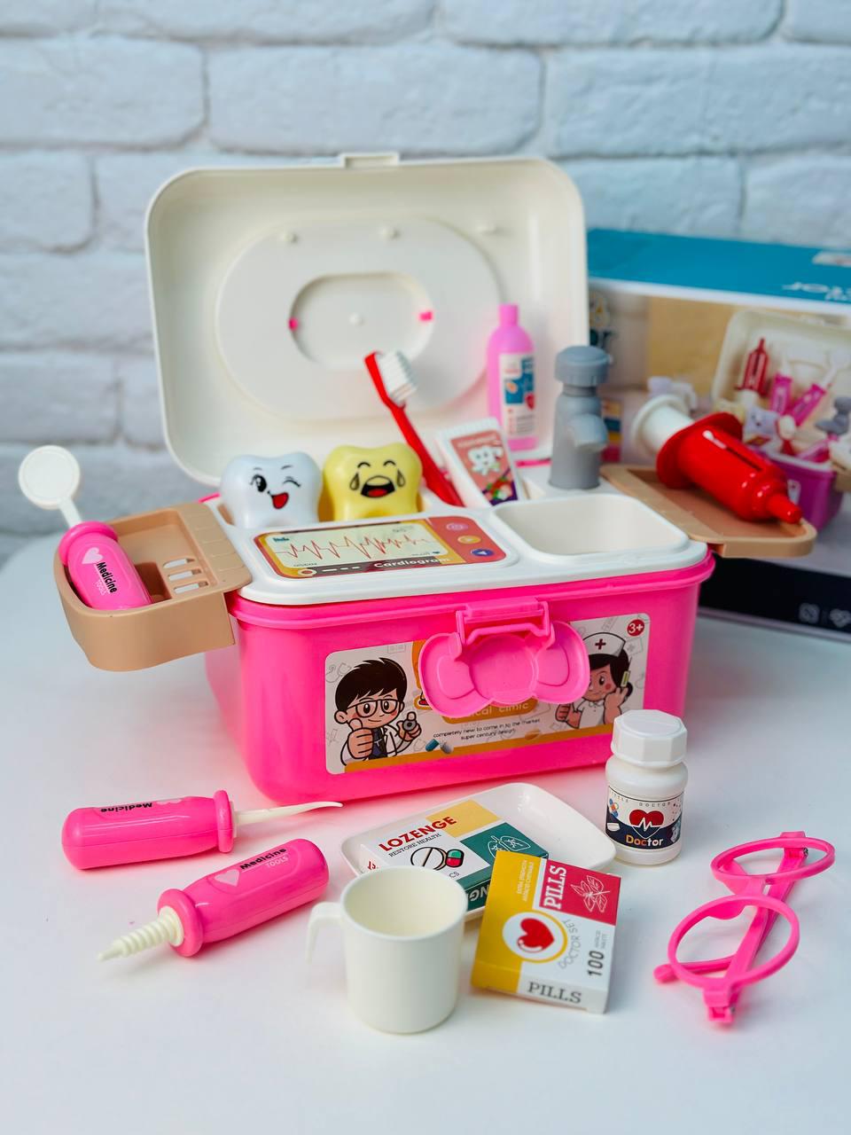Чемодан врача с раковиной и водой Розовый (2285) - фото 1