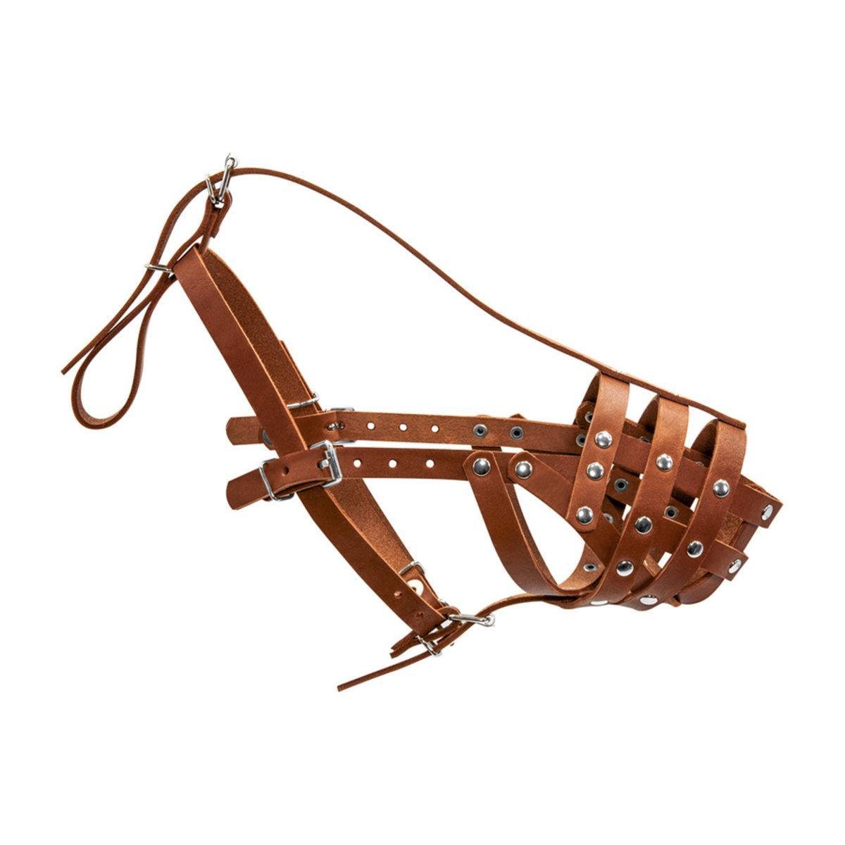 Намордник для собак твердий Collar доберман/вівчарка мала/далматин/сеттер S Коричневий (05976 Col)