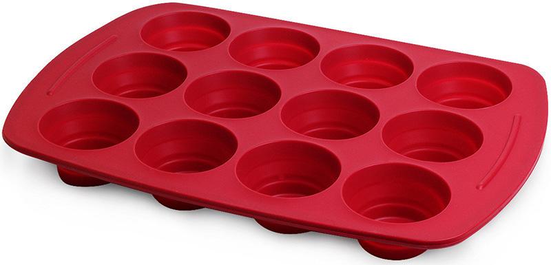 Форма-планшет Kamille для кексов и маффинов со сложными ячейками на 12 шт. (6897104)