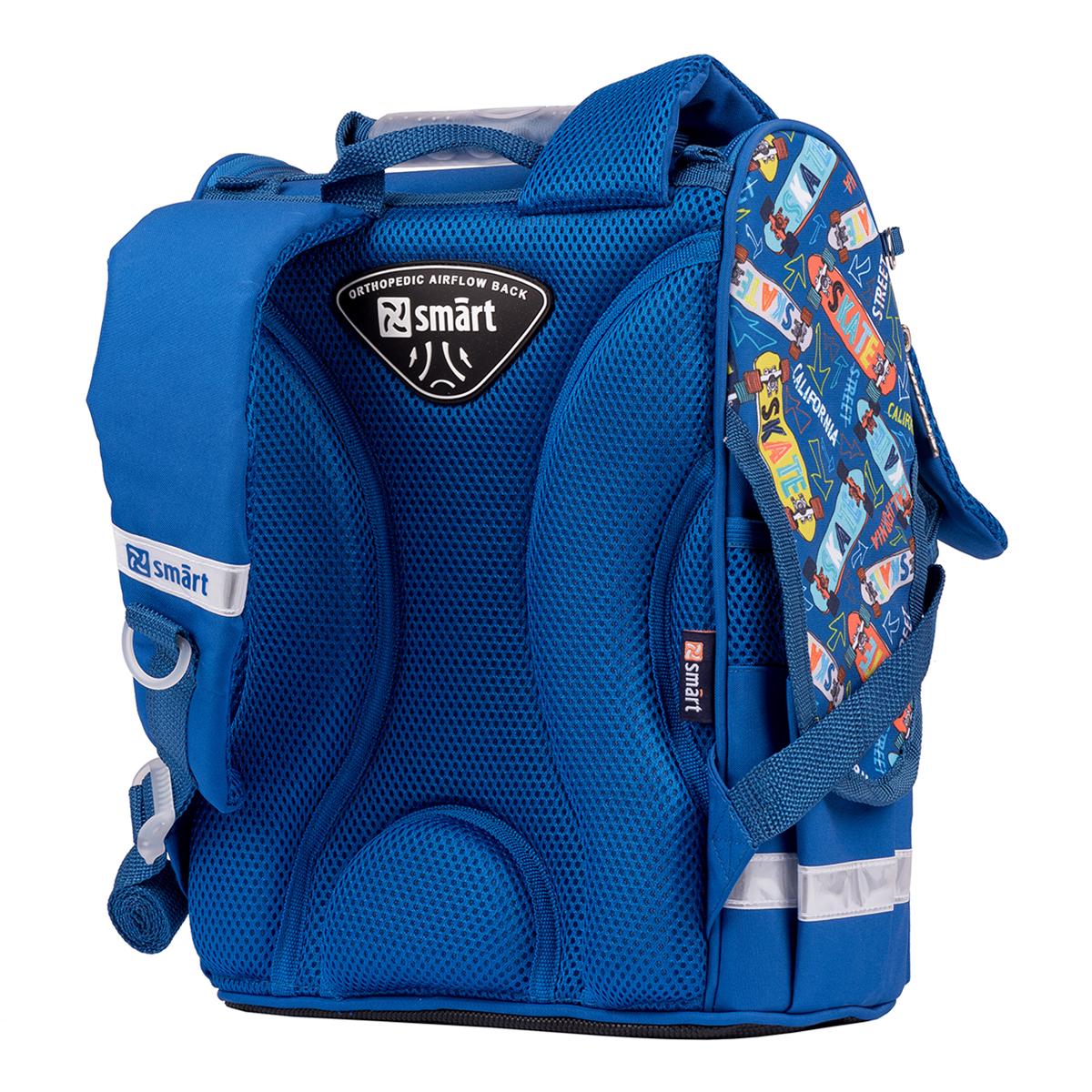 Рюкзак шкільний каркасний Smart PG-11 Skater Синій (557031) - фото 4 Рюкзак шкільний каркасний Smart PG-11 Skater Синій (557031) - фото 4