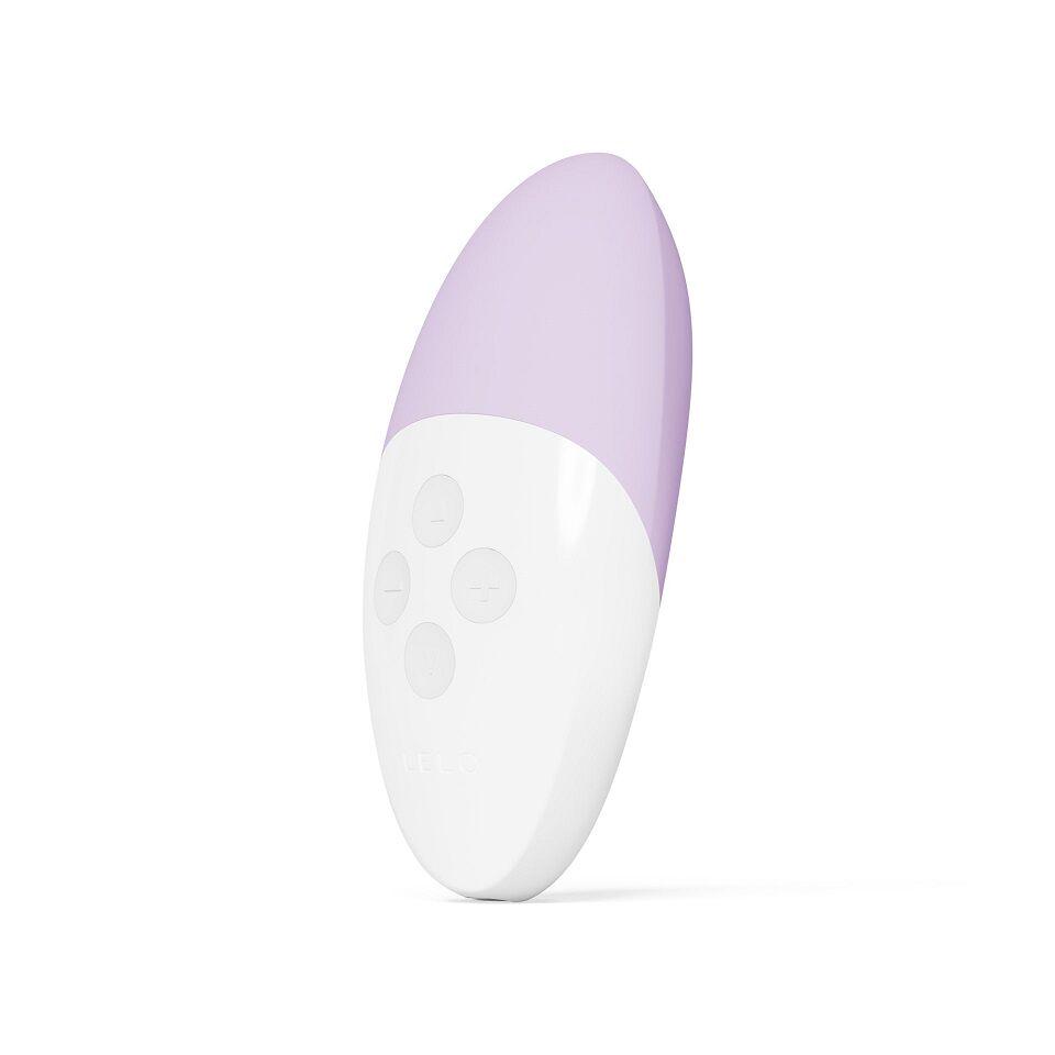 Вибратор для клитора со звуковой активацией LELO SIRI 3 9,6 см Сиреневый с белым (51285)