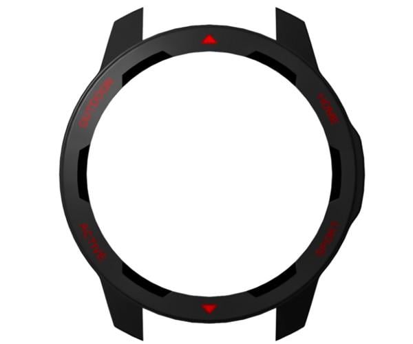 Чехол защитный TPU без стекла на экран для Xiaomi Watch S1 Active Черно-красный