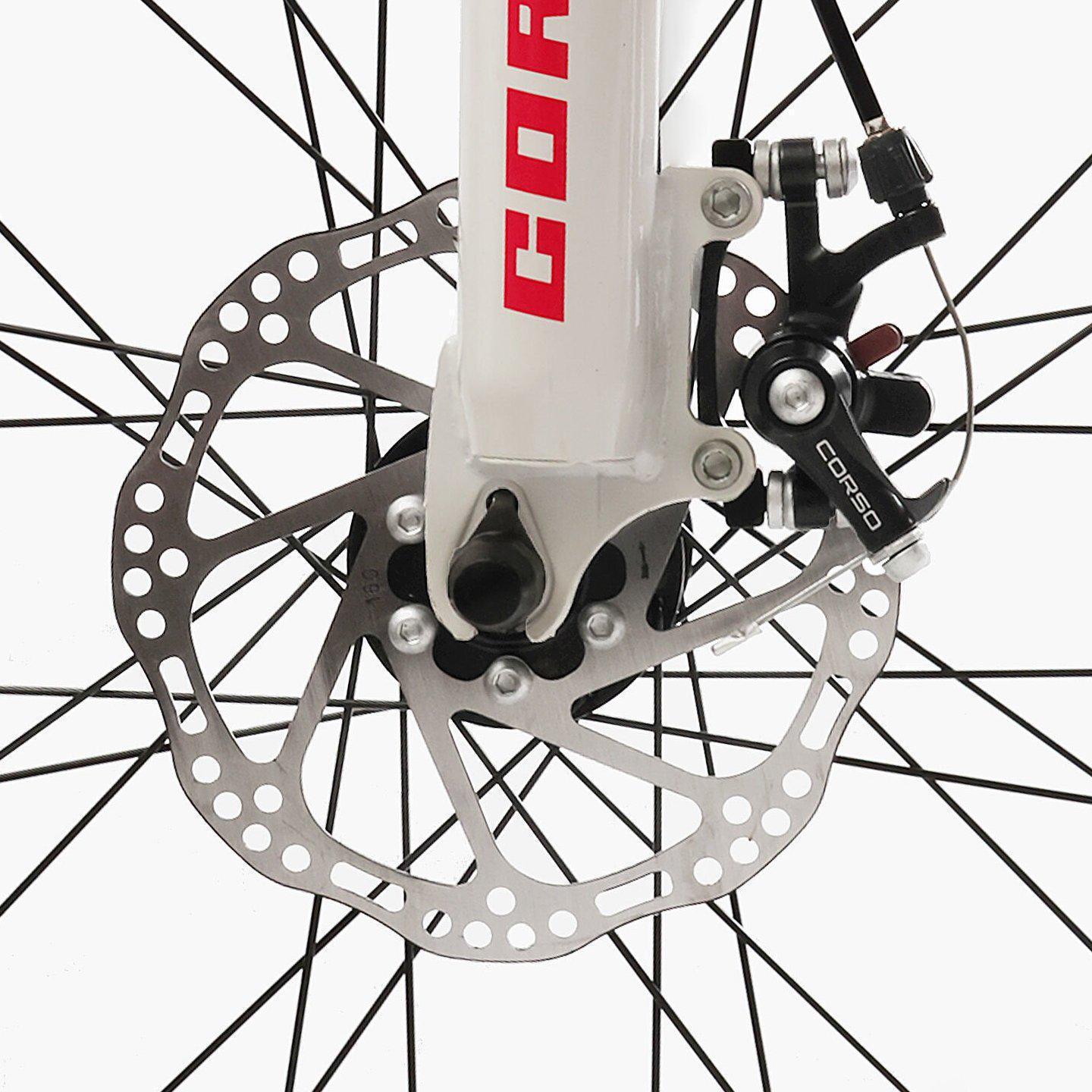 Велосипед гірський підлітковий алюмінієвий Corso Project 24" рама 11" Рожевий - фото 4