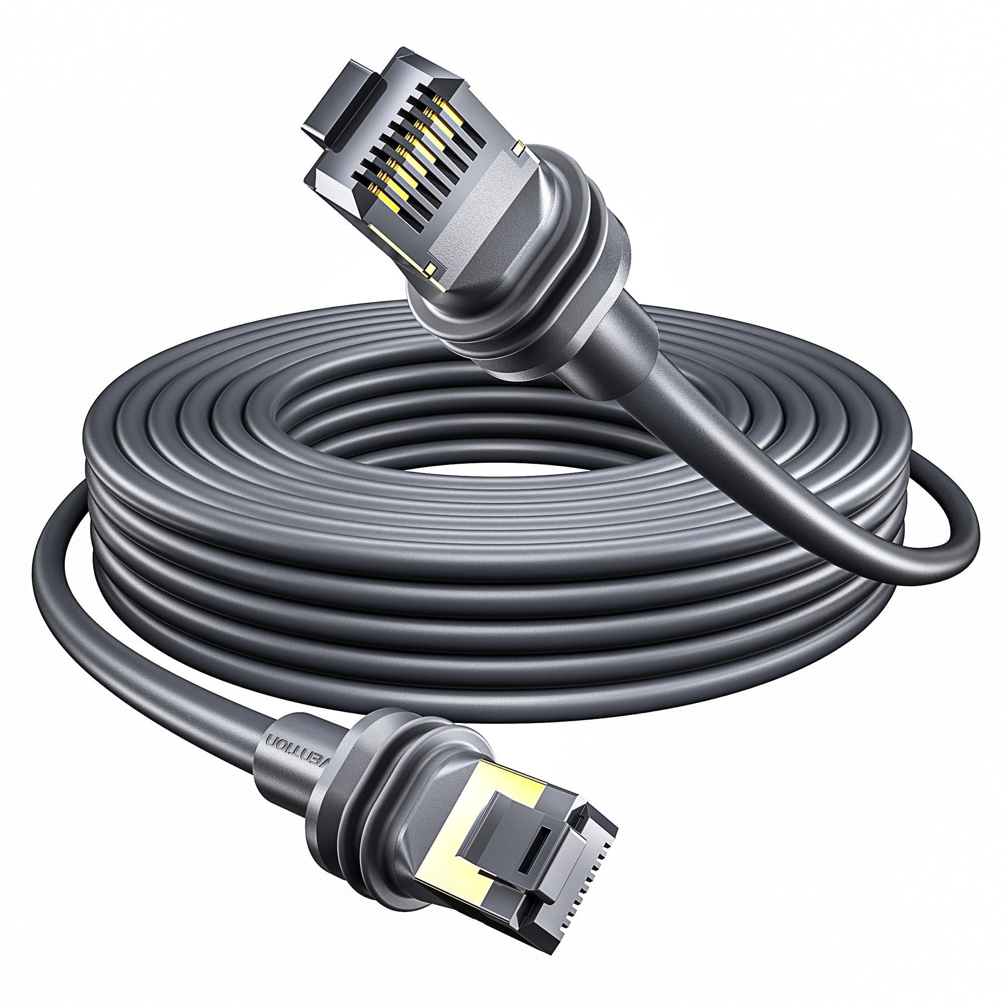 Кабель мережевий для Starlink Standard Gen3 та Mini Vention Cat 7 SFTP 10 м Сірий (IAJHL)