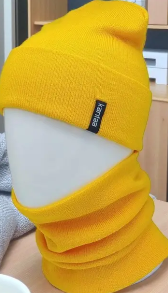 Комплект шапка с отворотом/снуд One size на флисе (29548858) - фото 1 Комплект шапка с отворотом/снуд One size на флисе (29548858) - фото 1