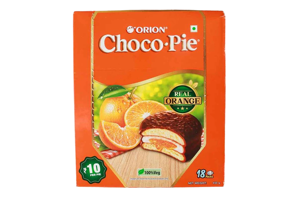 Кекс Choco pie orion orange 18 шт. 450 г (fvdsfv)