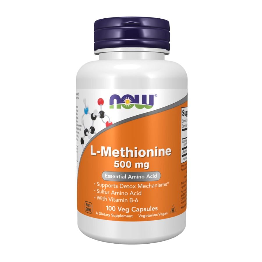 Амінокислота NOW L-Methionine 500 мг 100 капс. (9246)