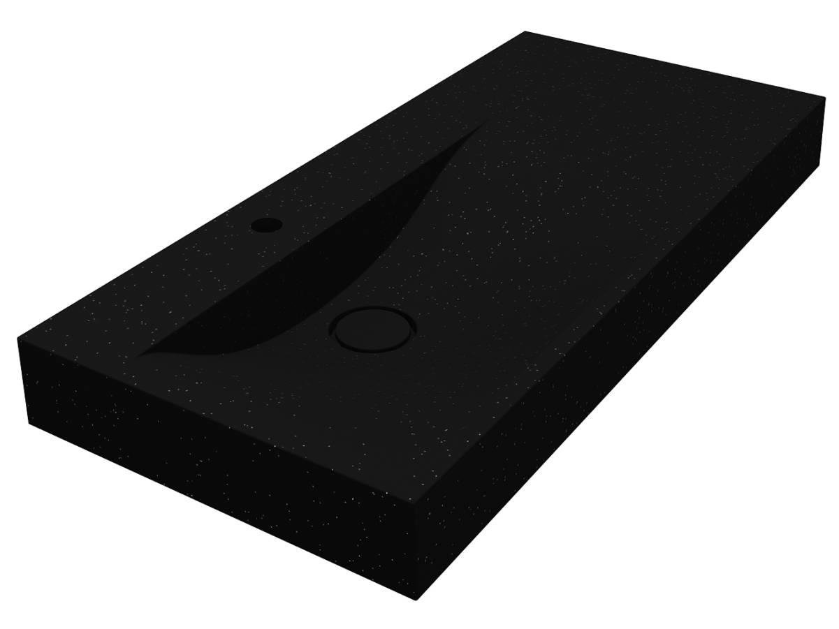 Умывальник Miraggio Viola 1000 L Mirastone Black (0002666)