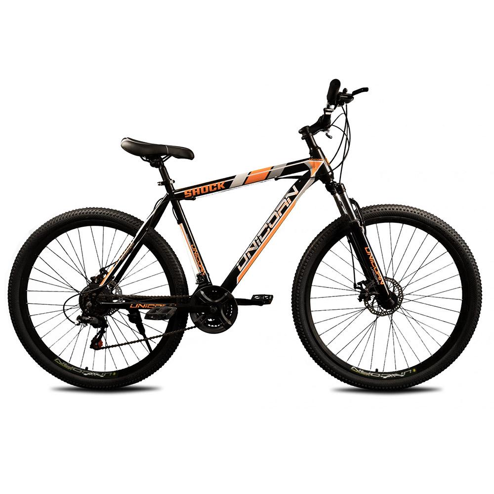 Велосипед Unicorn Shock 29" 2021 Черно-оранжевый (Var-79249)