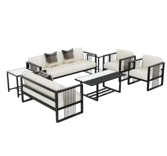 Комплект уличной мягкой мебели в стиле Loft с металлическим каркасом (KS-1404-T)